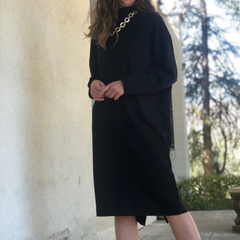 3 for 15 usd! minimal oversized Wool Dress - Picture 4 of 11